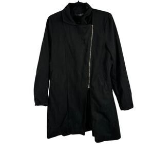 Verve Jelly Black Partial Zip Coat Large
